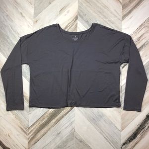 Athleta Studio Crop Long Sleeve Top Size XL Tall
